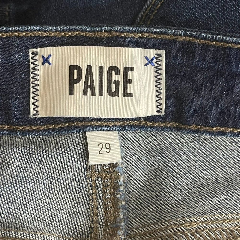 PAIGE Verdugo Ankle Jeans Women's Size 29 Denim Raw Hem Mid Rise Stretch Skinny - Picture 9 of 11